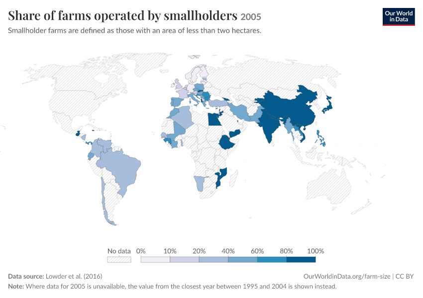 A thumbnail of the "Share of farms operated by smallholders" chart